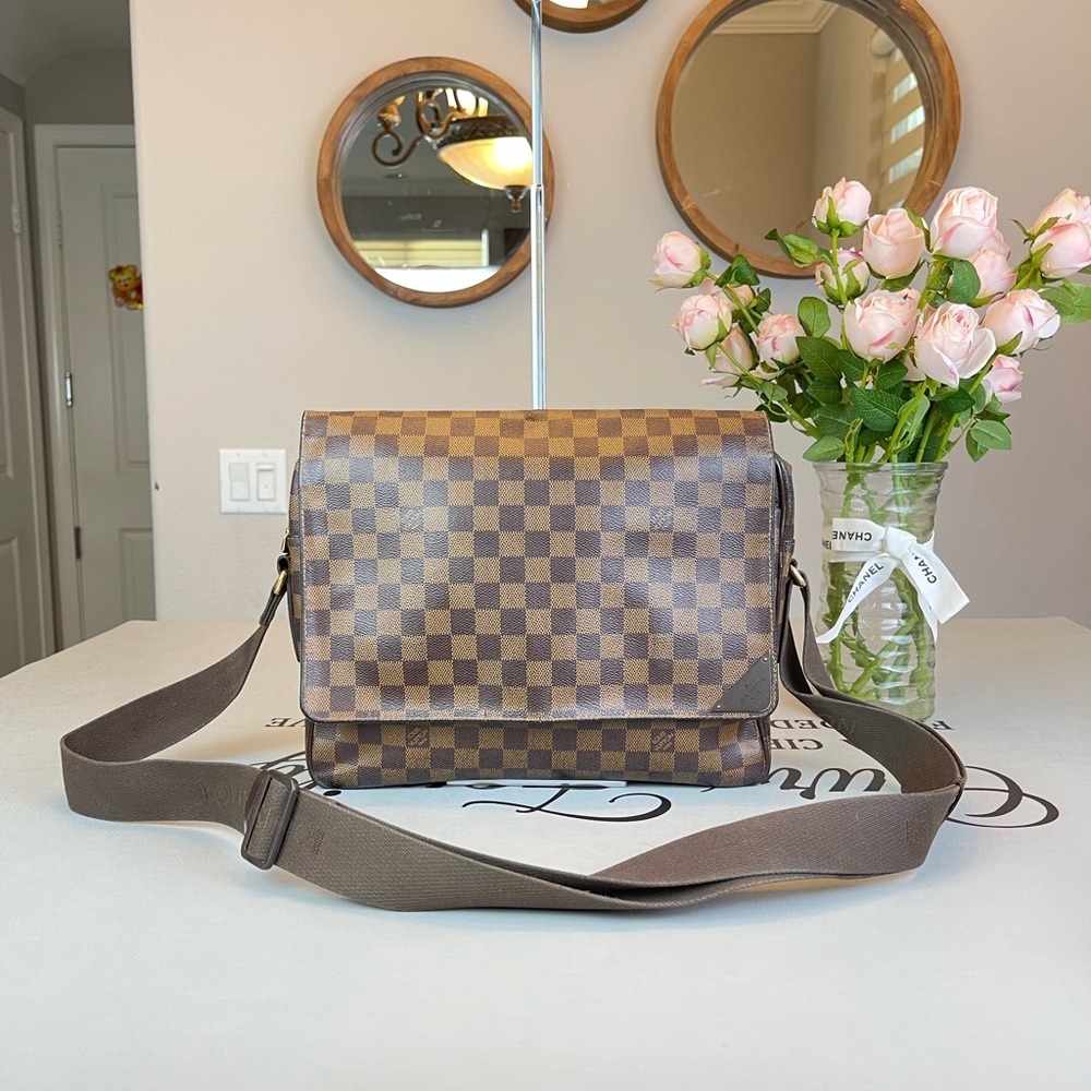 Louis Vuitton Damier Ebene Messenger Bags Shoulder Bag